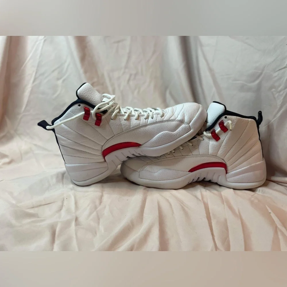 Nike Air Jordan 12 Twist Size 9 CT8013–106 OG XII Cherry Red White Playoff